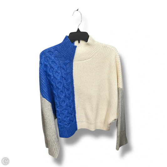 Sweater By Express In Blue & Grey, Size: M