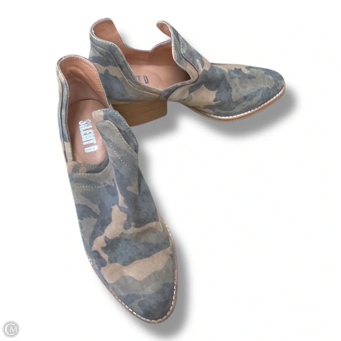 Boots Ankle Heels By Clothes Mentor In Camouflage Print, Size: 6