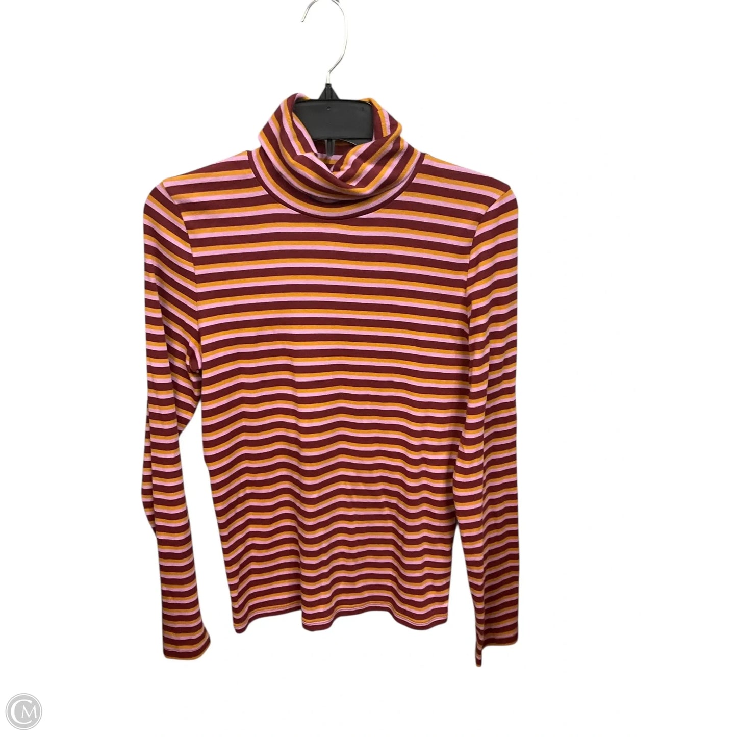 Top Long Sleeve By Madewell In Striped Pattern, Size: S
