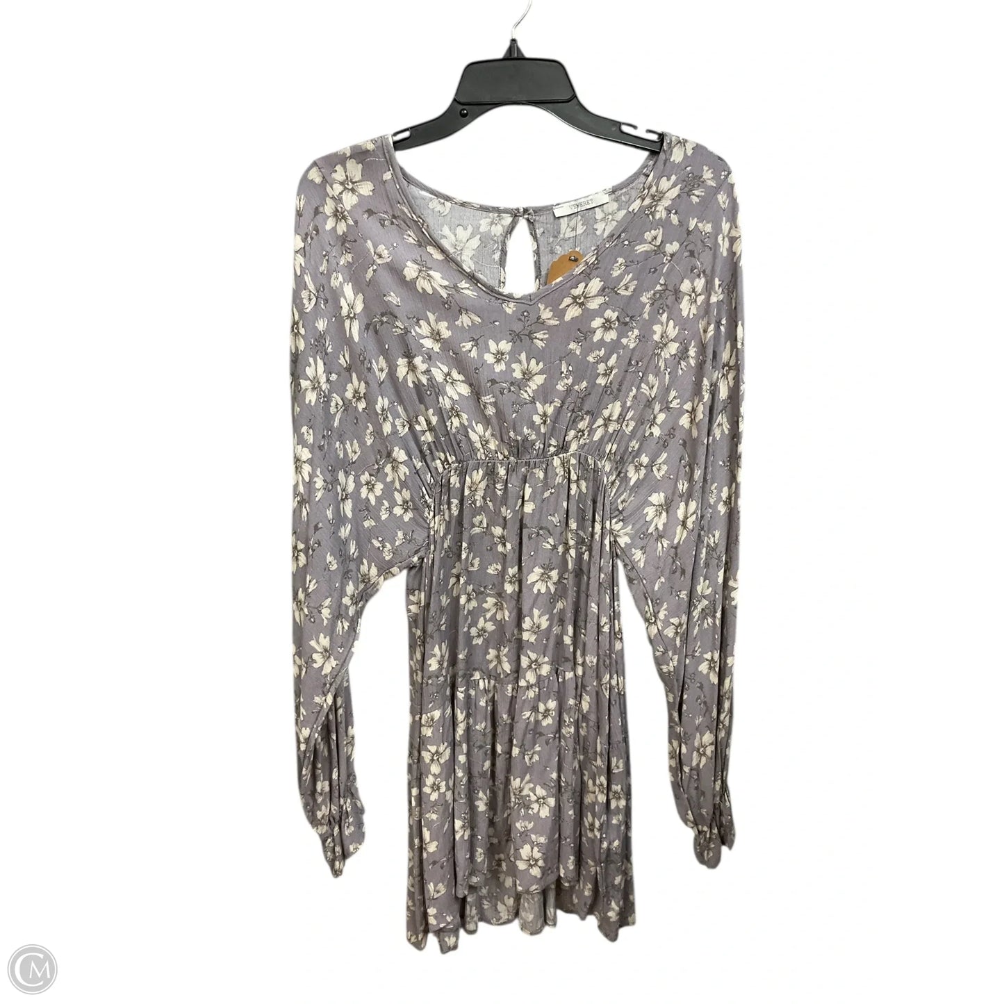 Dress Casual Short By Veveret In Floral Print, Size: M