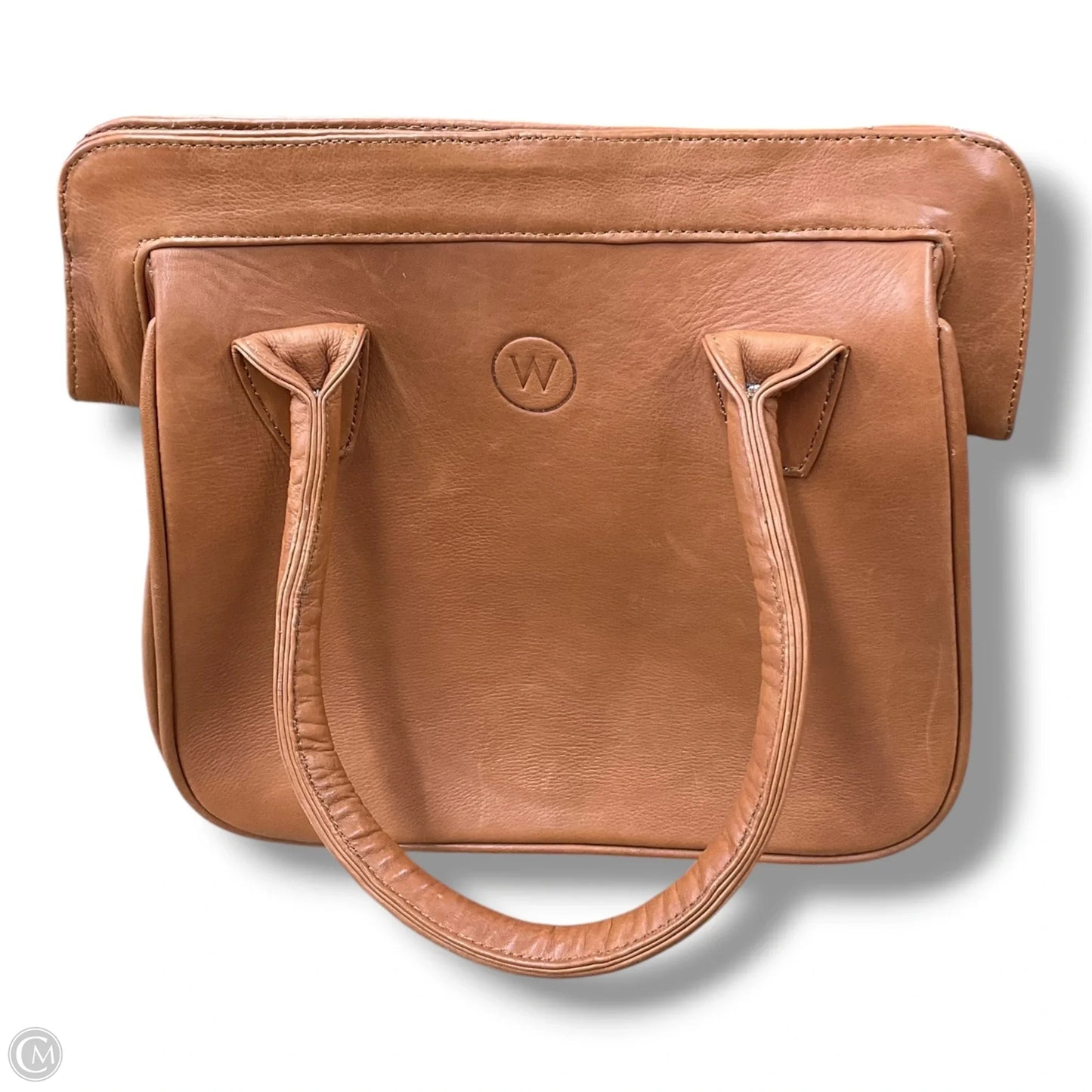 Handbag Leather By Cma, Size: Medium
