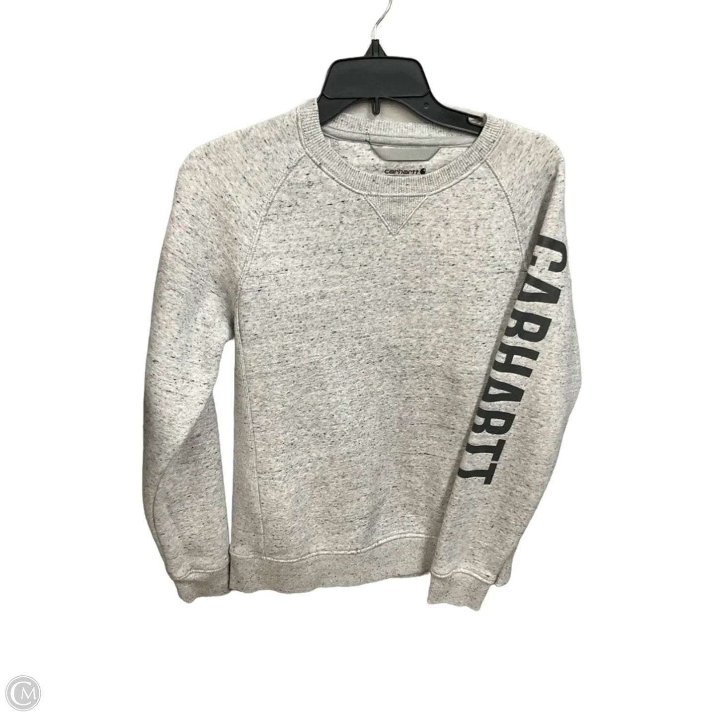 Sweatshirt Crewneck By Carhartt In Grey, Size: S