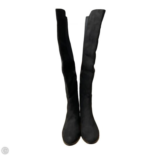 Boots Knee Flats By J. Crew In Black, Size: 8