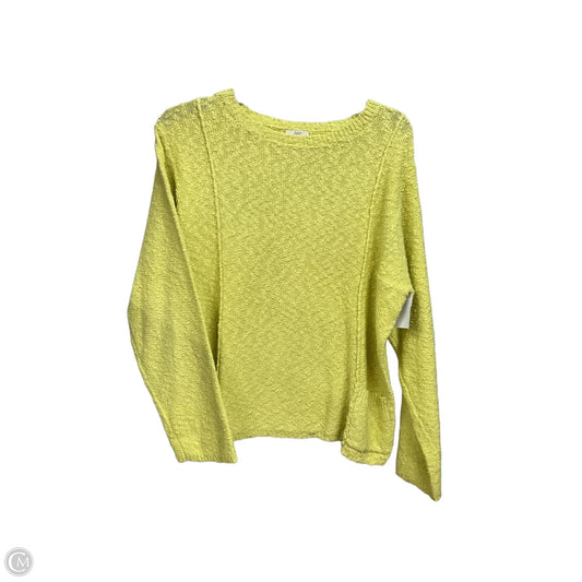 Sweater By J. Jill In Chartreuse, Size: L
