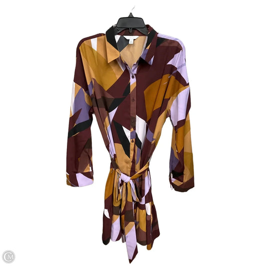 Dress Casual Short By Nine West In Brown & Purple, Size: Xl