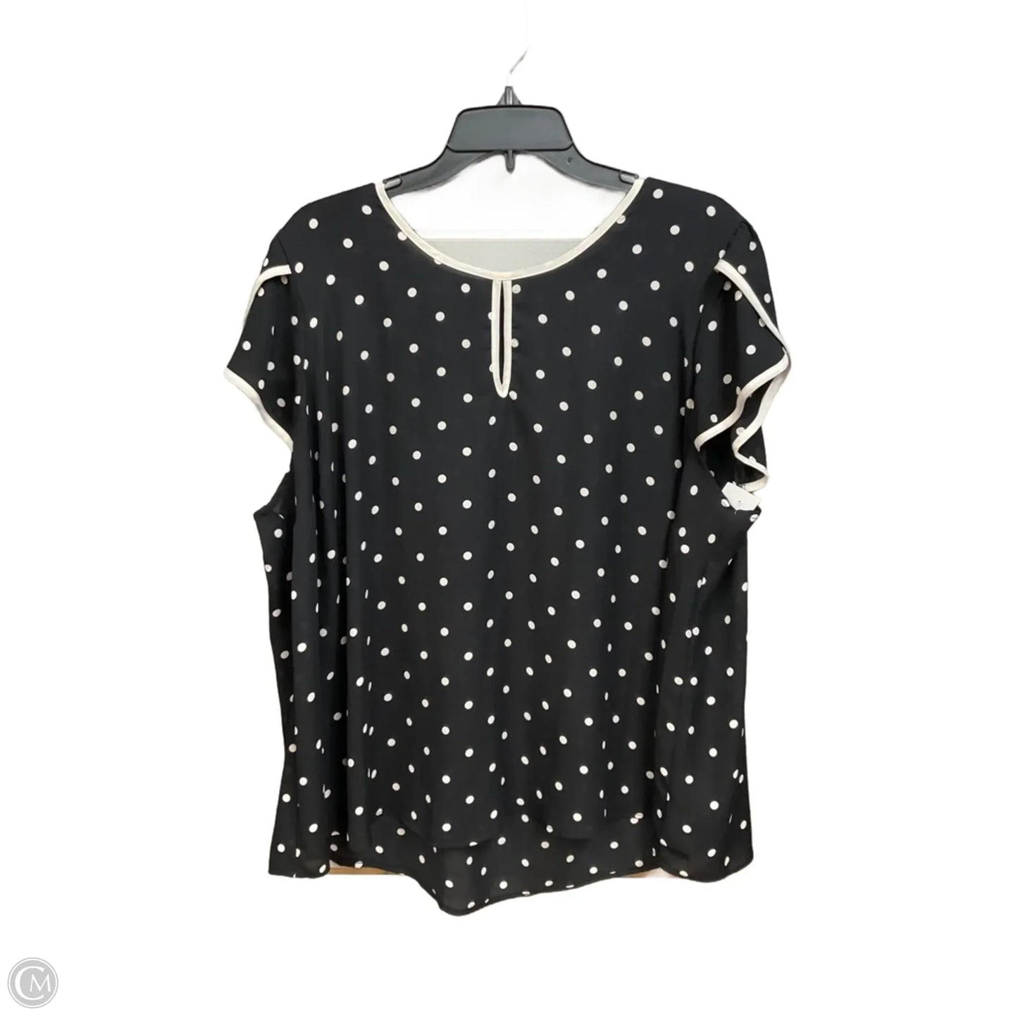 Blouse Short Sleeve By Torrid In Polkadot Pattern, Size: 3x
