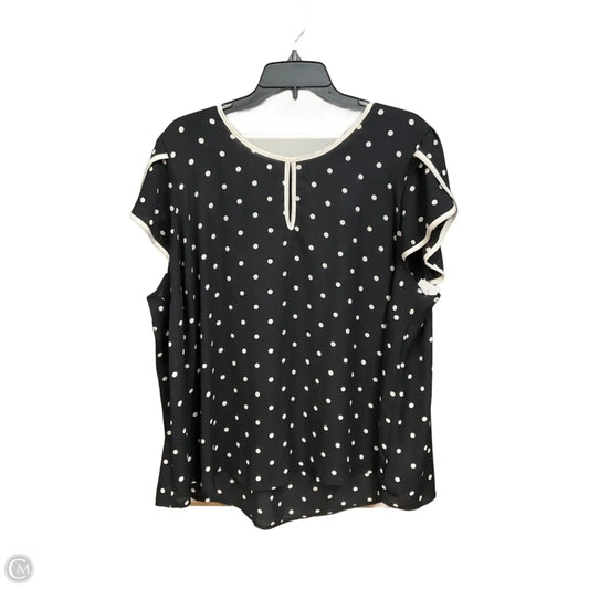 Blouse Short Sleeve By Torrid In Polkadot Pattern, Size: 3x