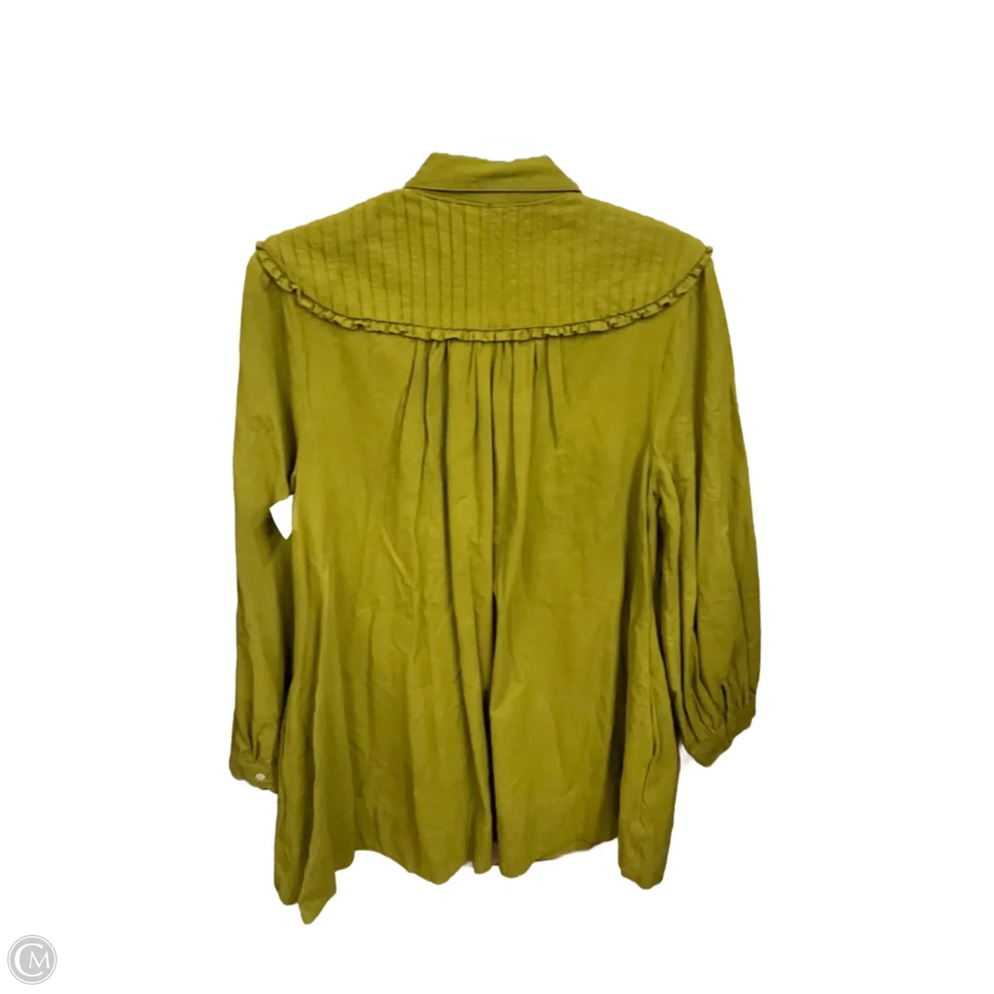 Tunic Long Sleeve By Free People In Green, Size: Xs