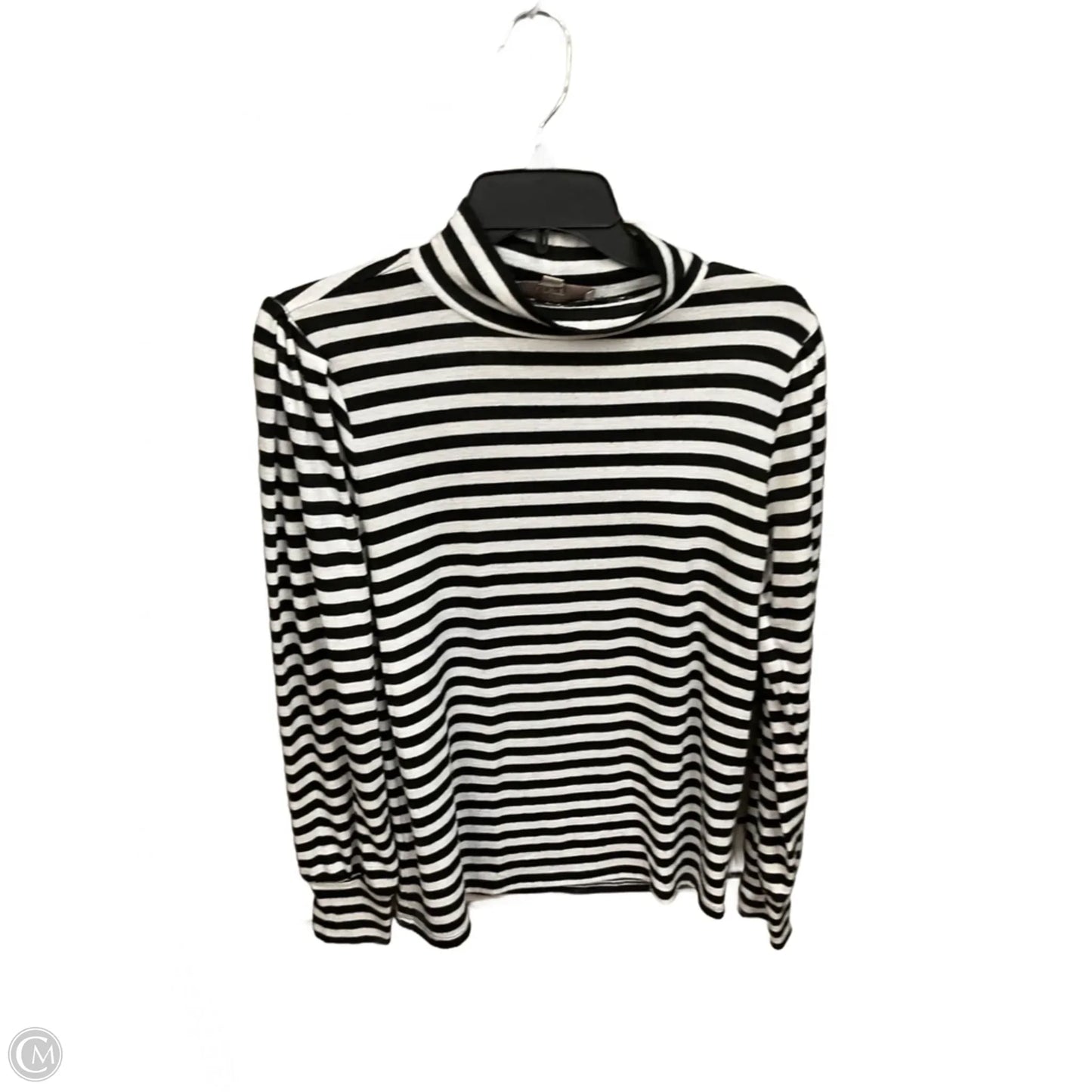 Top Long Sleeve By Loft In Striped Pattern, Size: S