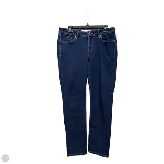 Jeans Skinny By Levis In Blue Denim, Size: 10