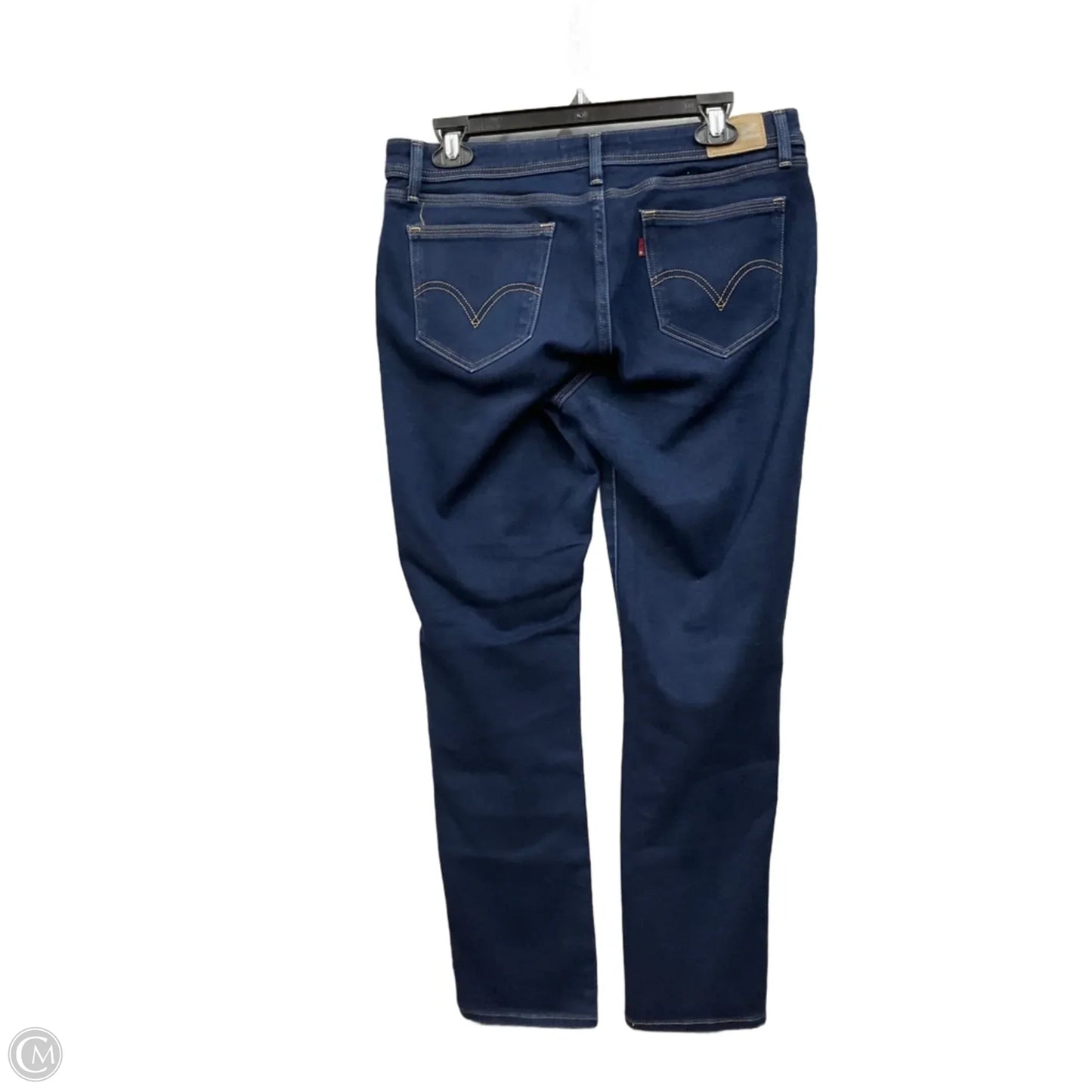 Jeans Skinny By Levis In Blue Denim, Size: 10