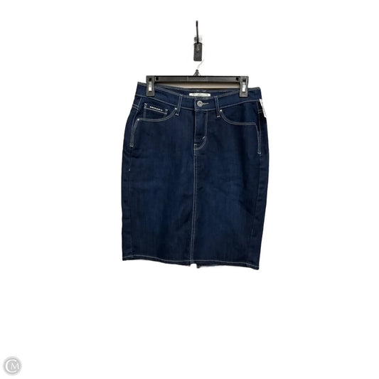 Skirt Mini & Short By Levis In Blue Denim, Size: 4