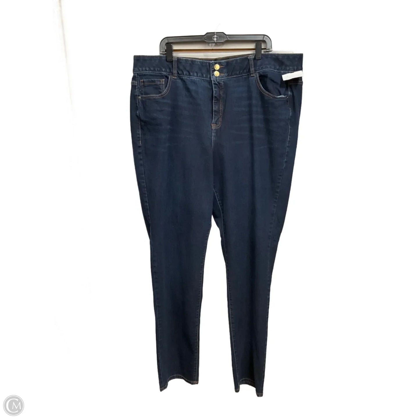 Jeans Straight By Lane Bryant In Blue Denim, Size: L