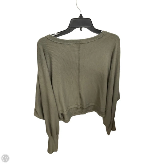 Top Long Sleeve By Treasure And Bond In Green, Size: M
