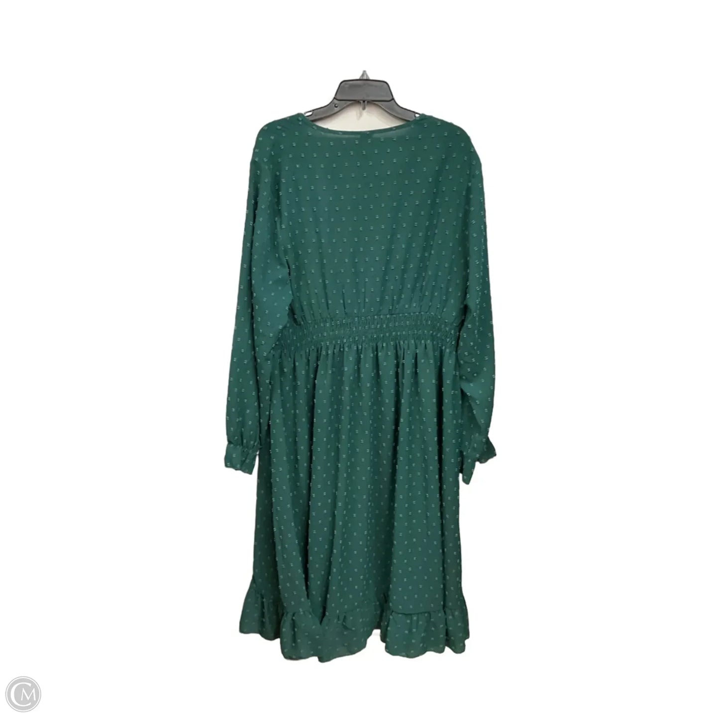 Dress Casual Midi By Clothes Mentor In Green, Size: 2x