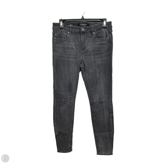 Jeans Skinny By Liverpool In Grey, Size: 8
