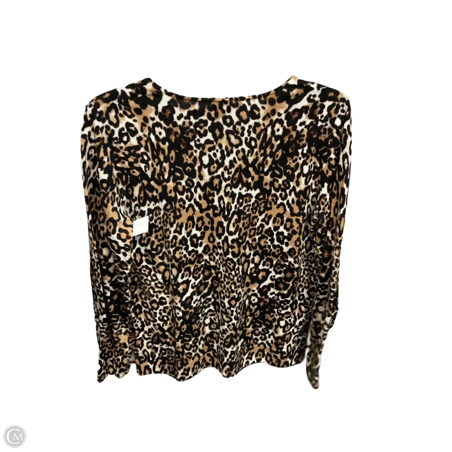 Top Long Sleeve By Talbots In Animal Print, Size: L