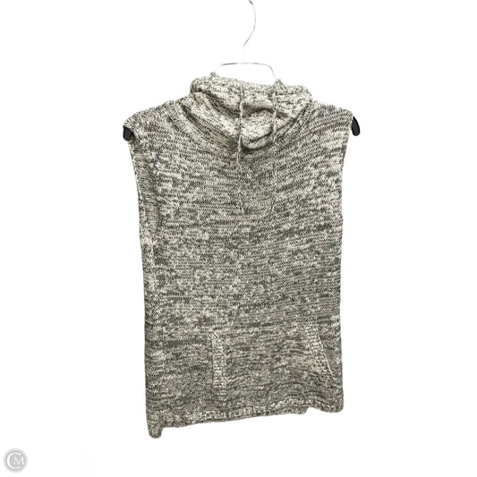 Vest Sweater By Talbots In Black & Cream, Size: Xs