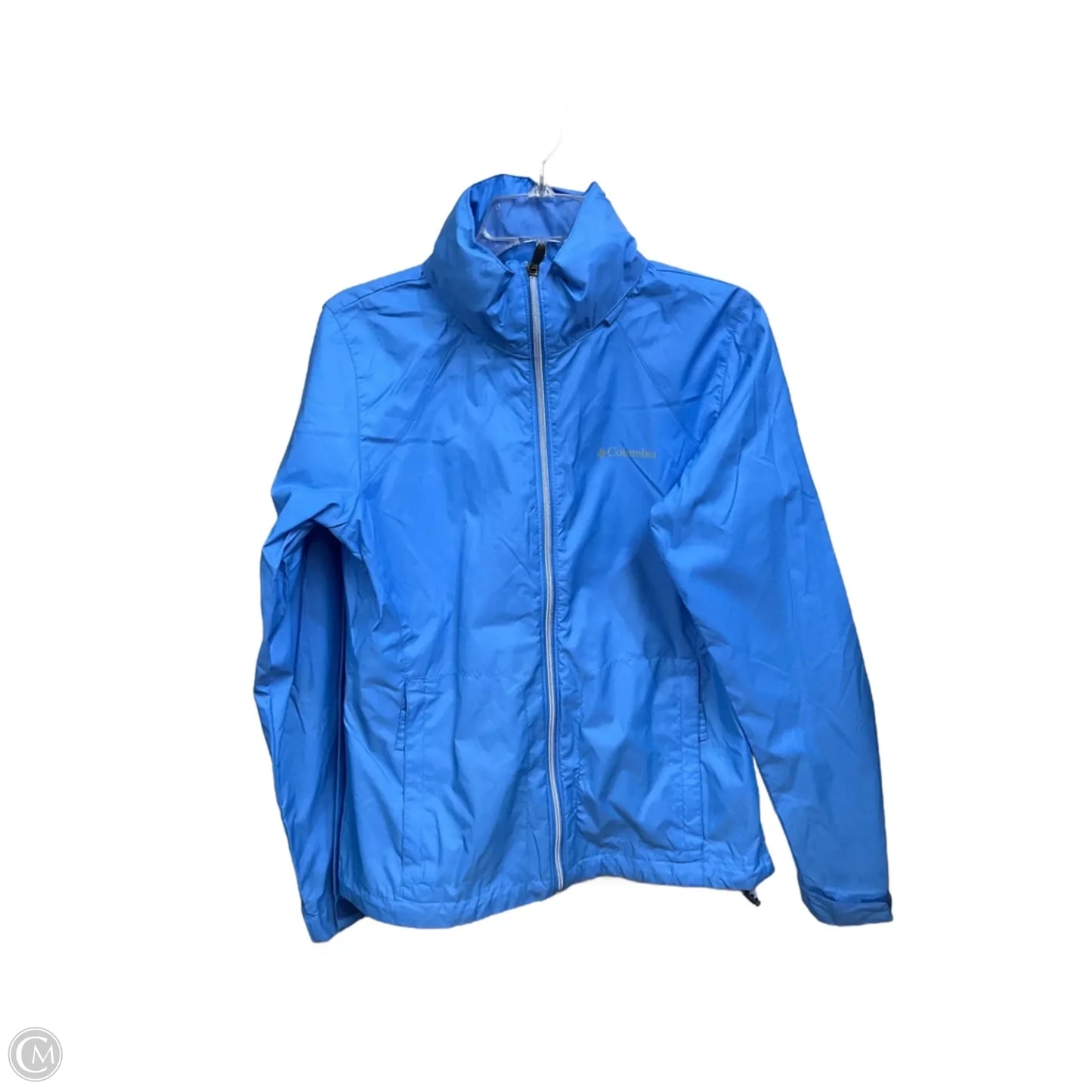 Jacket Windbreaker By Columbia In Blue, Size: M