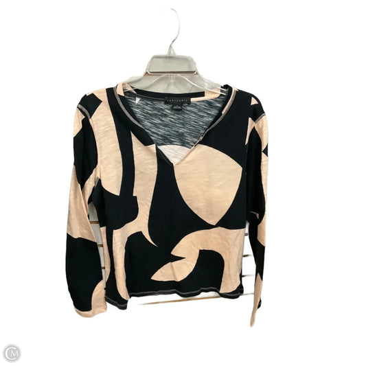 Top Long Sleeve By Sanctuary In Black & Pink, Size: L
