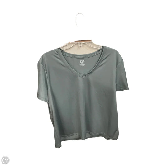 Athletic Top Short Sleeve By Athletic Works In Green, Size: Xxl