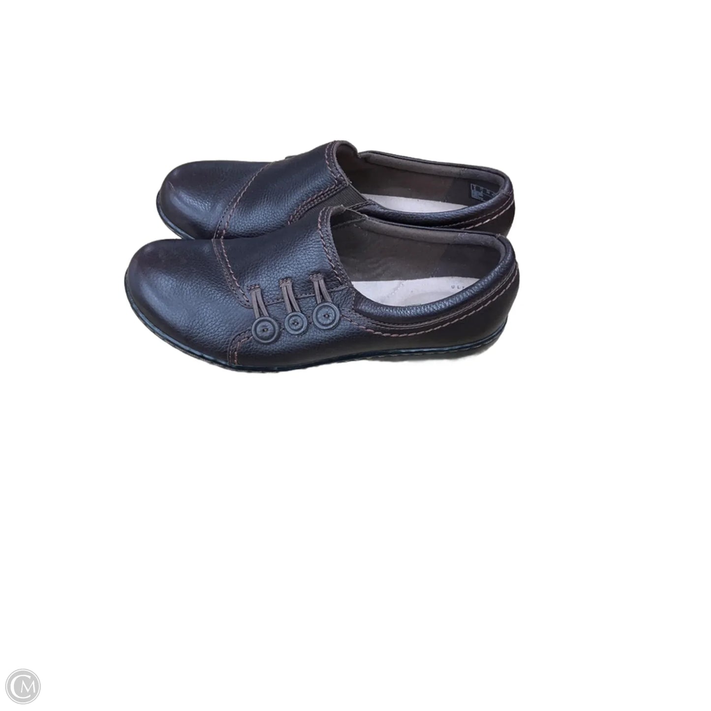 Shoes Flats By Clarks In Brown, Size: 7.5