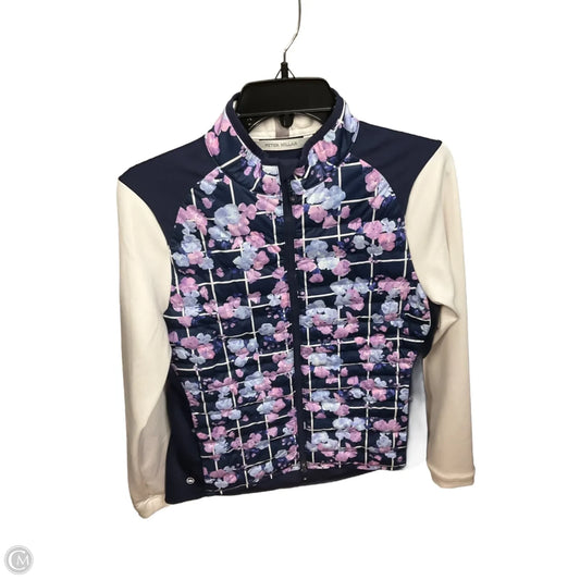 Athletic Jacket By Peter Millar In Floral Print, Size: M