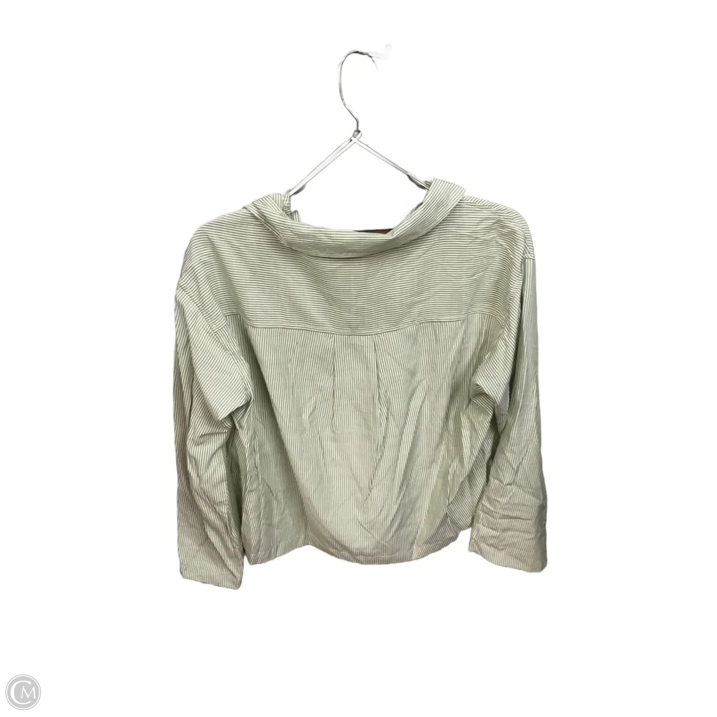 Blouse Long Sleeve By Max Studio In Green, Size: S
