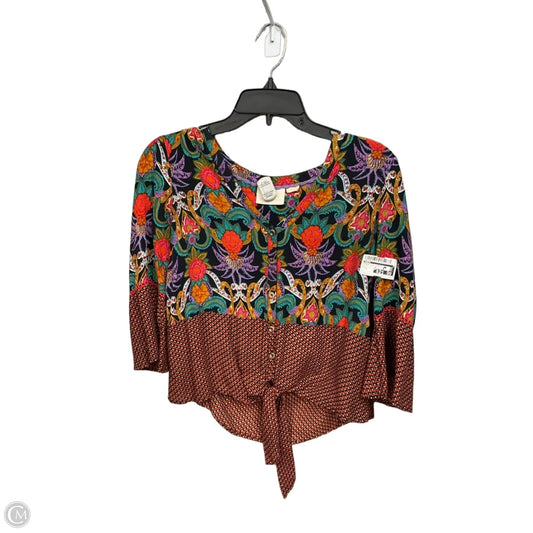Blouse 3/4 Sleeve By Maeve In Floral Print, Size: S