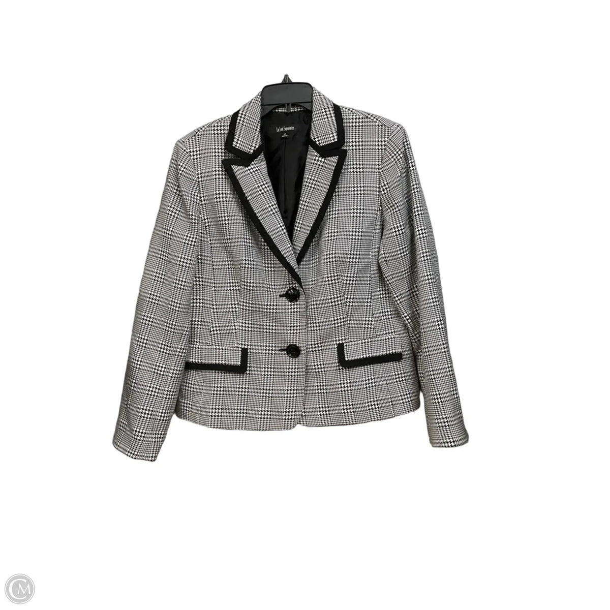 Blazer By Le Suit In Checkered Pattern, Size: Xl