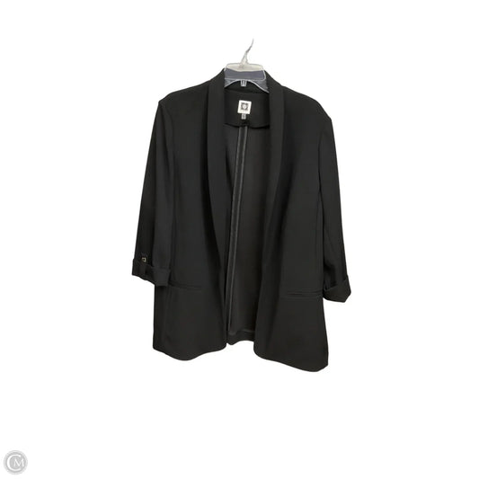 Blazer By Anne Klein In Black, Size: Xl