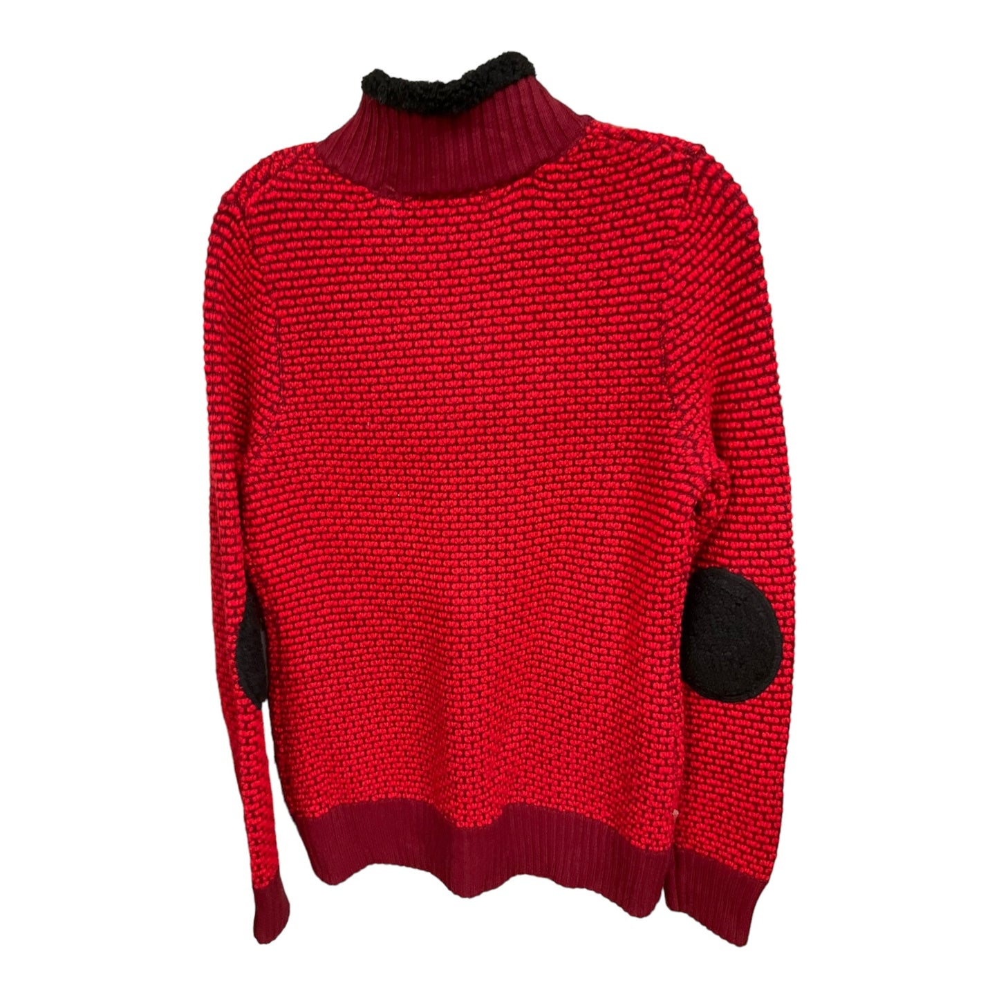 Red Black Sweater Cardigan Cma, Size S