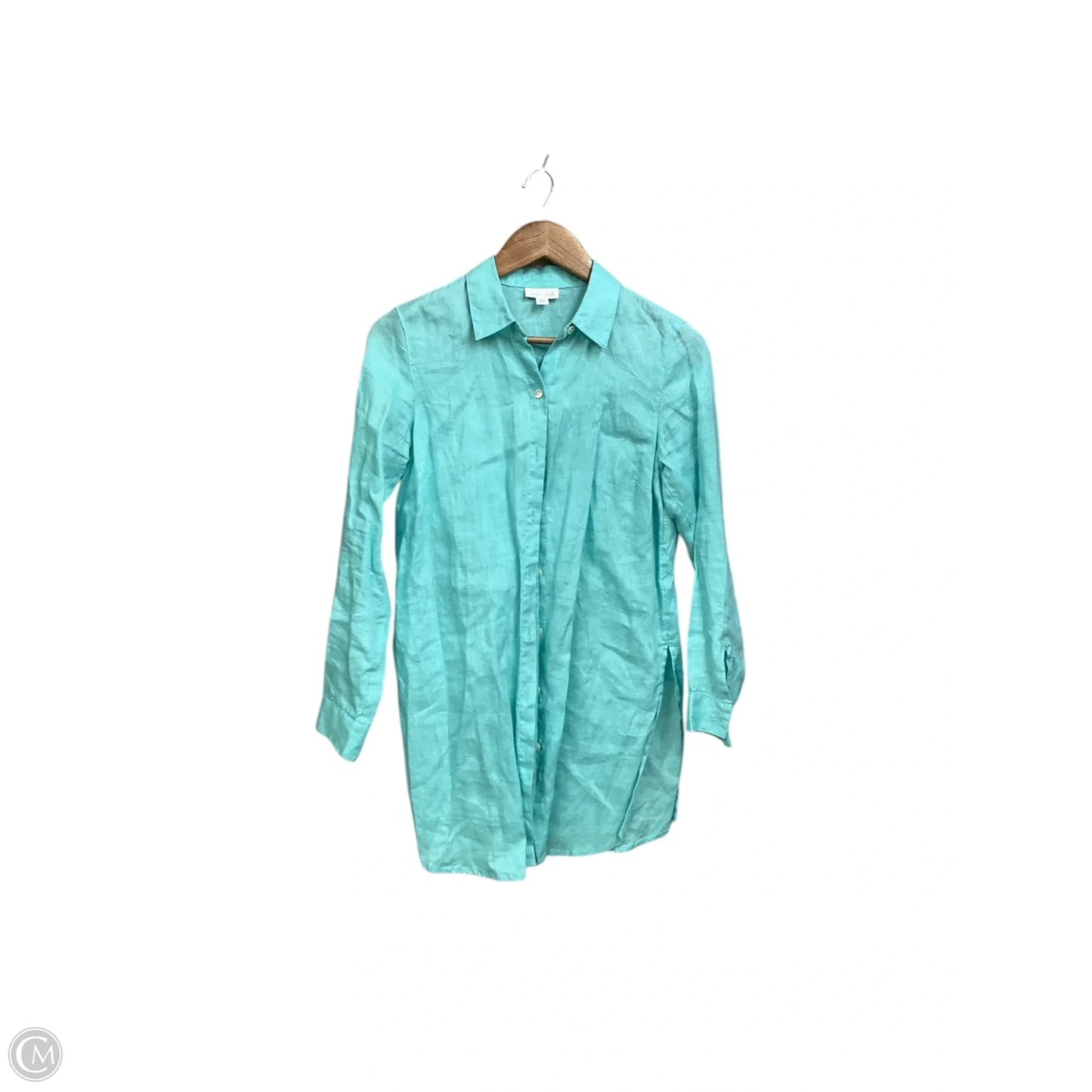 Tunic Long Sleeve By J. Jill In Aqua, Size: Xs