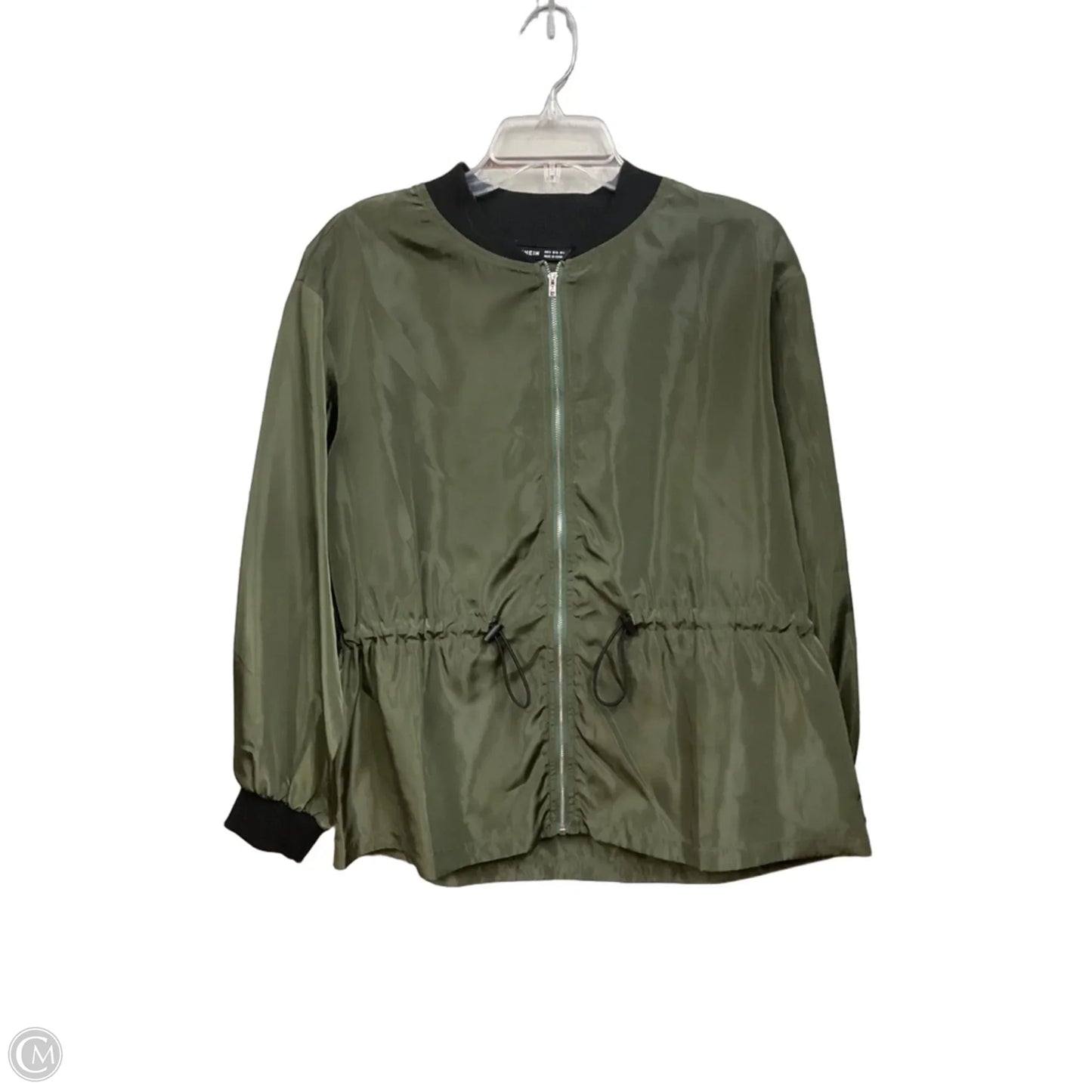 Jacket Windbreaker By Shein In Green, Size: S