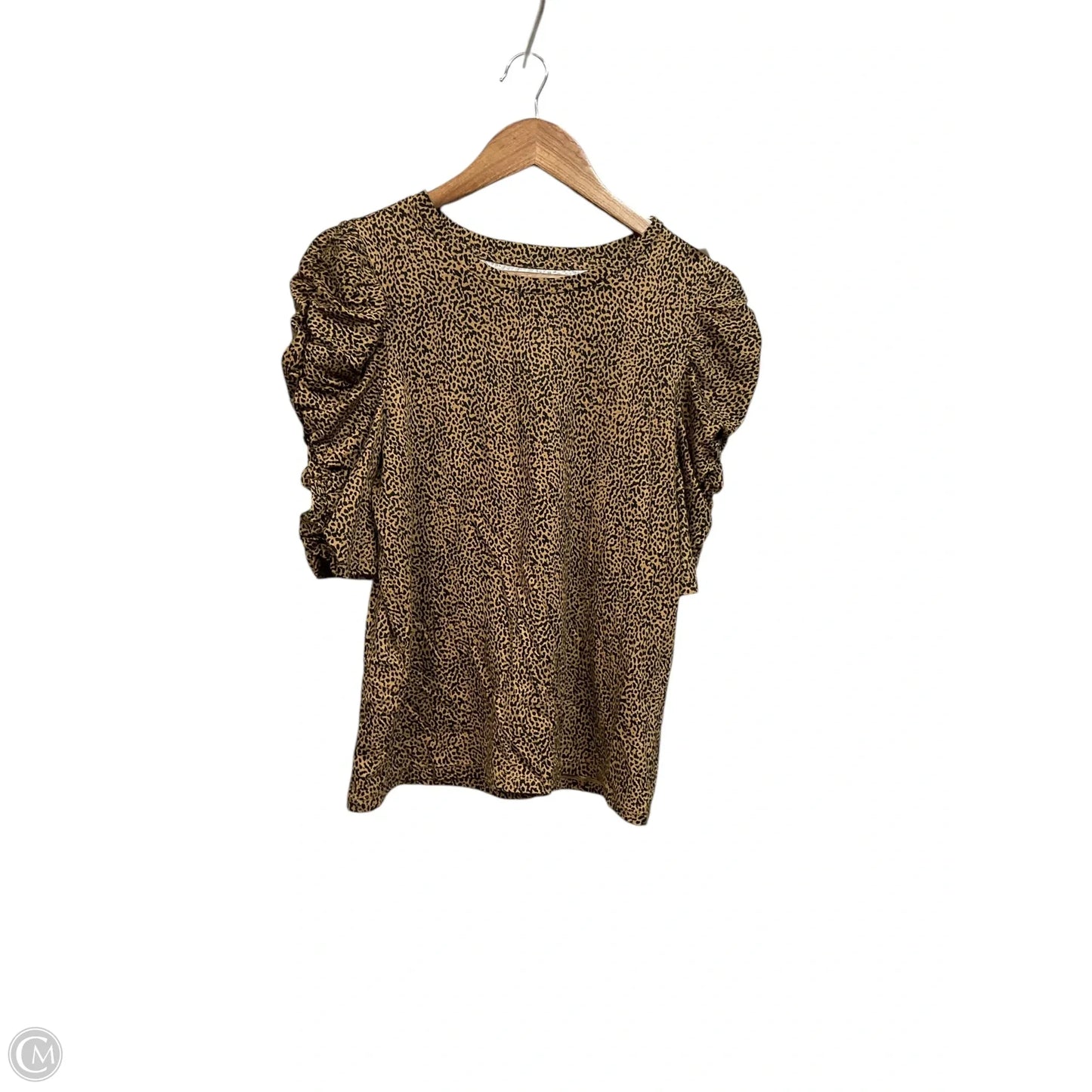 Top Short Sleeve By Loft In Animal Print, Size: M