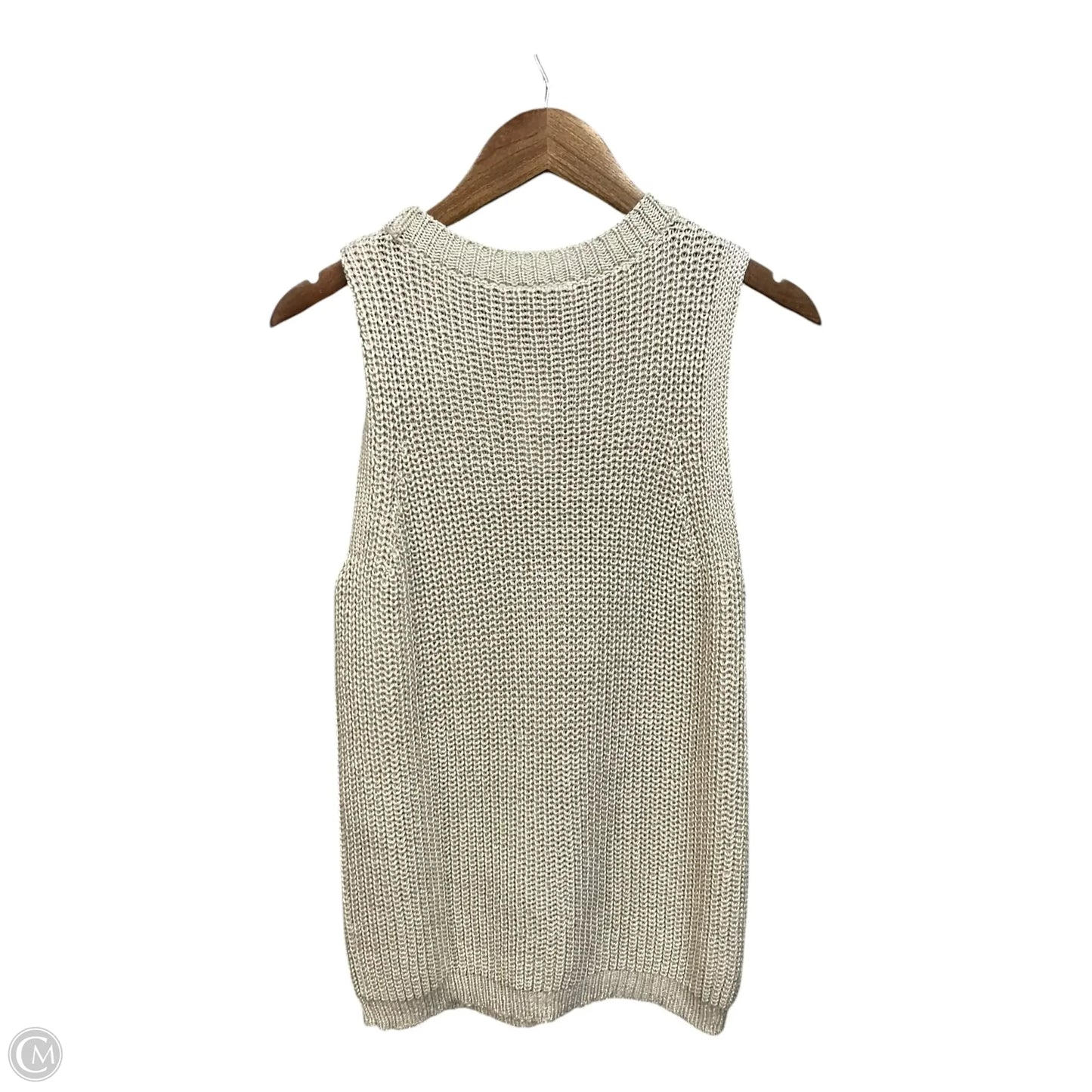 Vest Sweater By Loft In Cream, Size: L