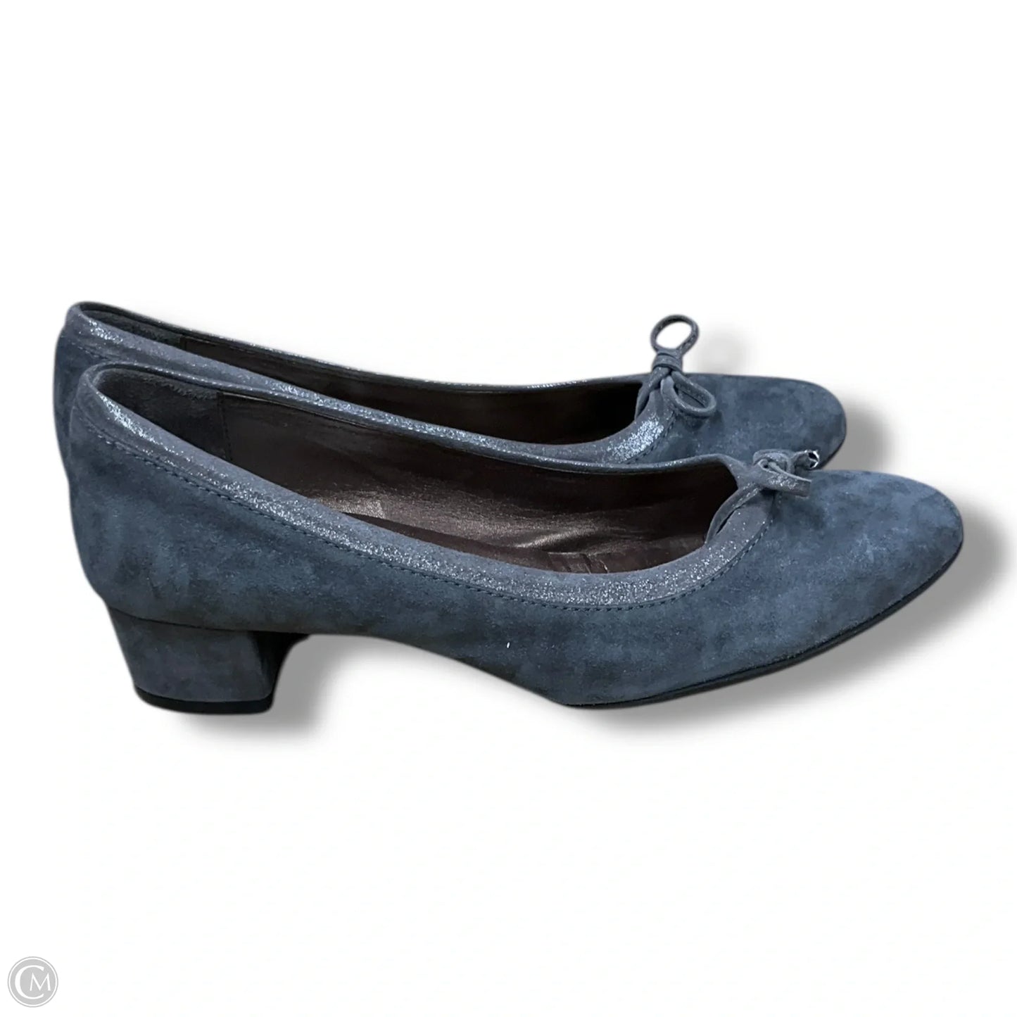 Shoes Heels Block By Agl In Grey, Size: 6.5