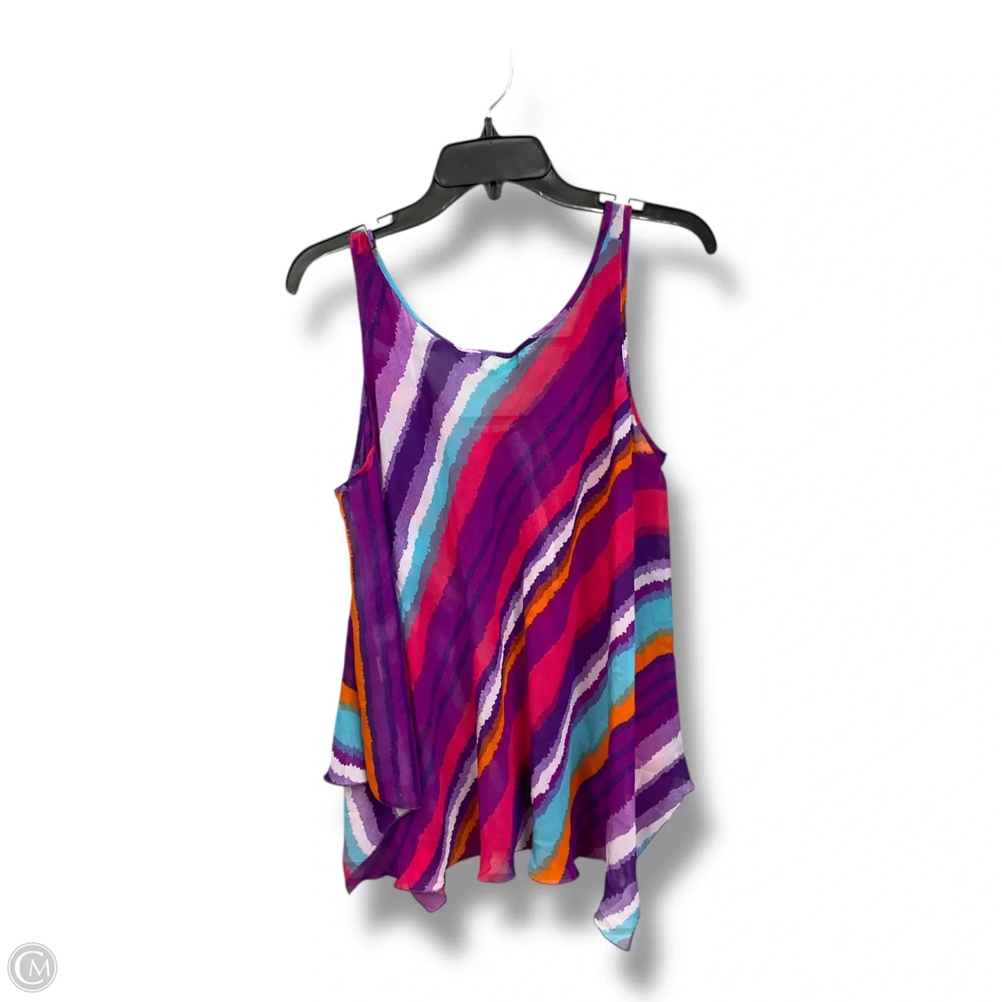 Blouse Sleeveless By Jade In Multi-colored, Size: L