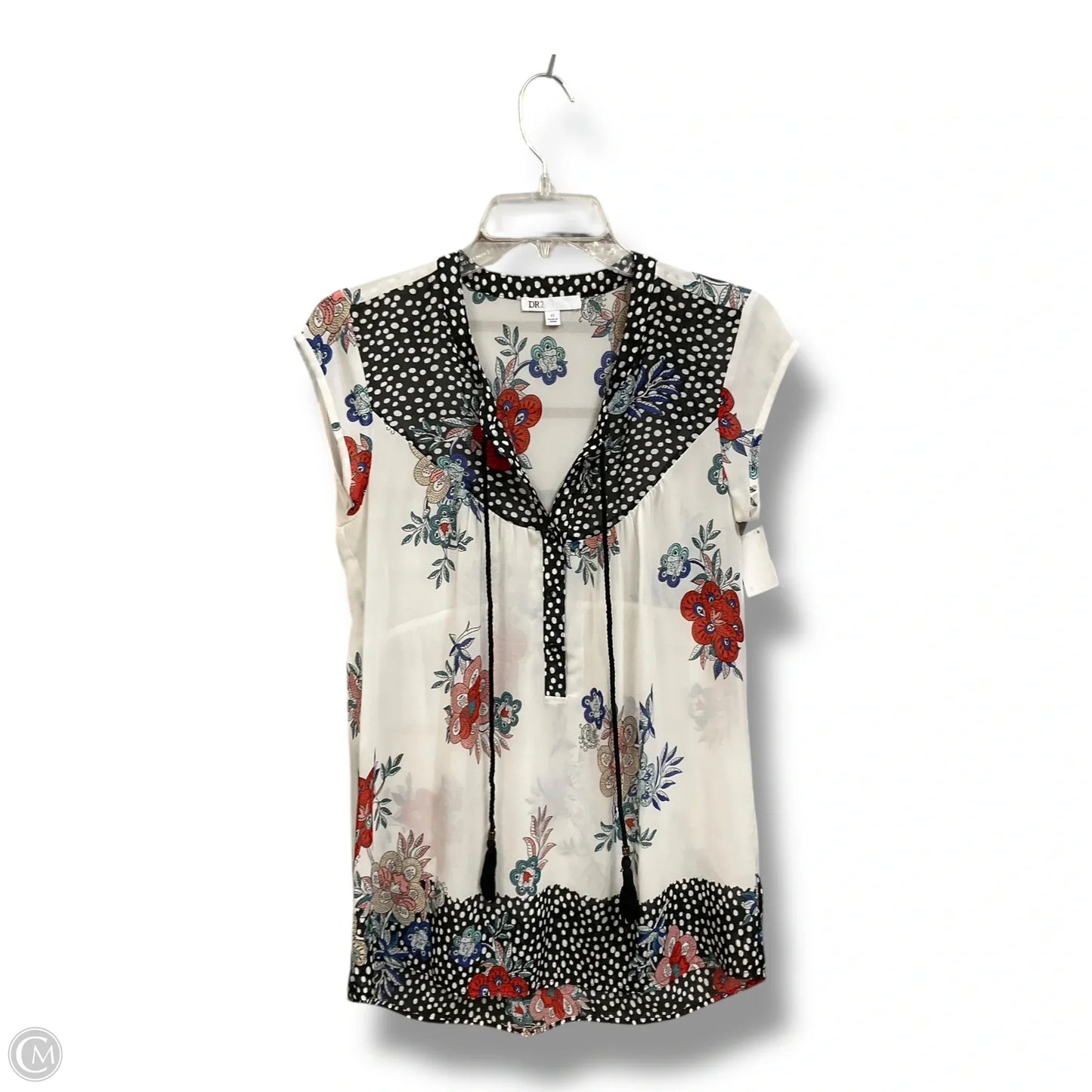 Blouse Sleeveless By Dr2 In Floral Print, Size: Xs