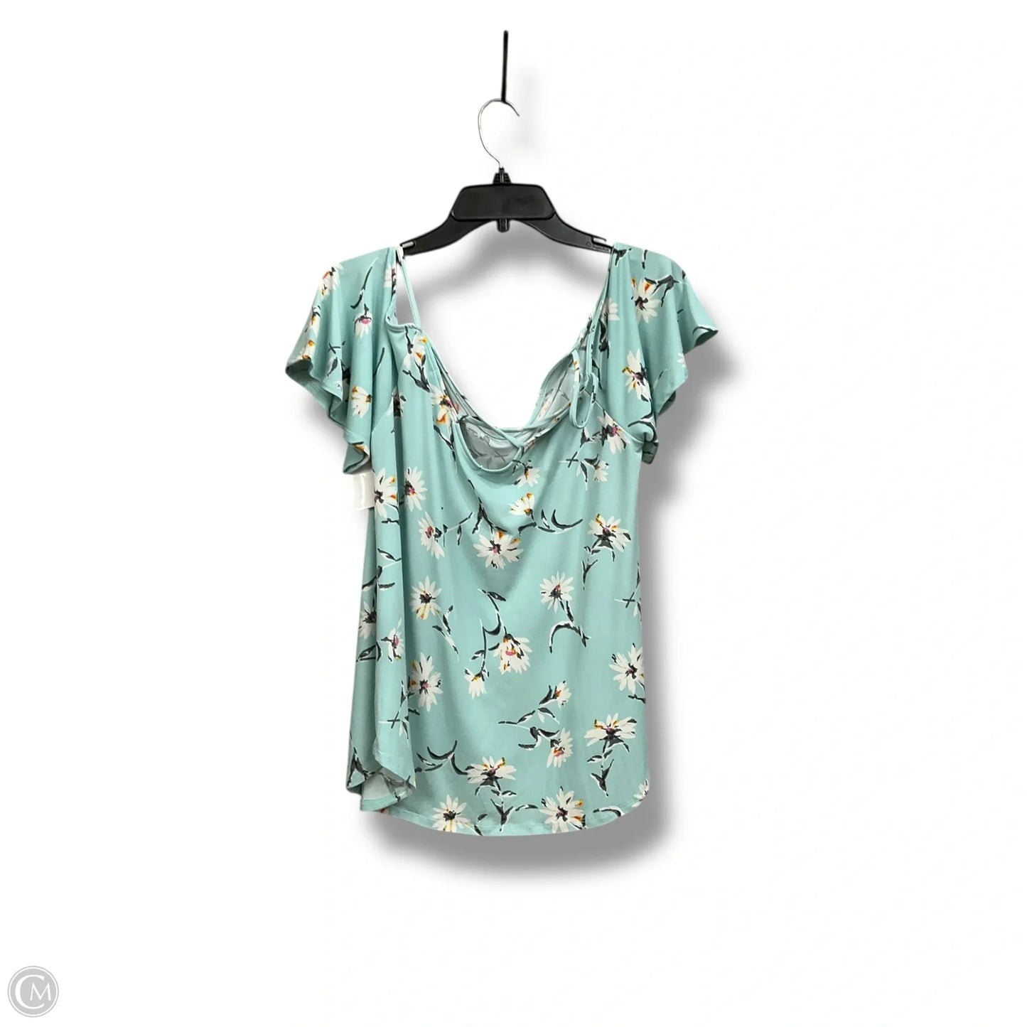 Top Short Sleeve By Kaleigh In Floral Print, Size: L