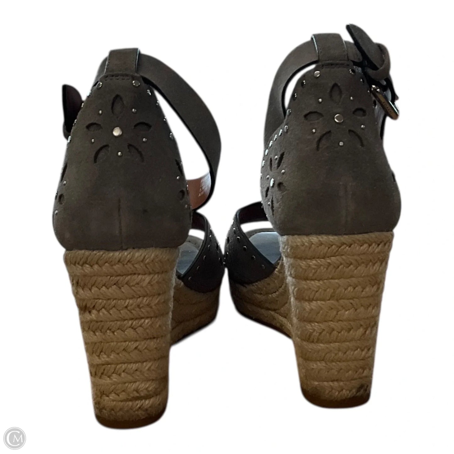 Sandals Designer By Coach In Grey, Size: 5.5