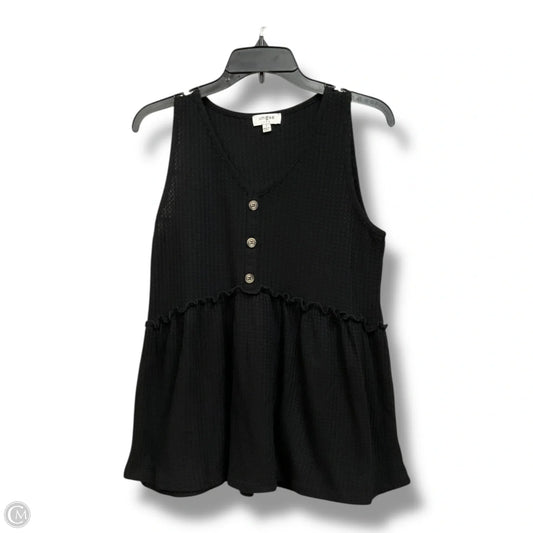 Top Sleeveless Basic By Umgee In Black, Size: S