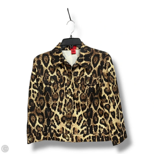 Jacket Denim By Cristina In Animal Print, Size: M