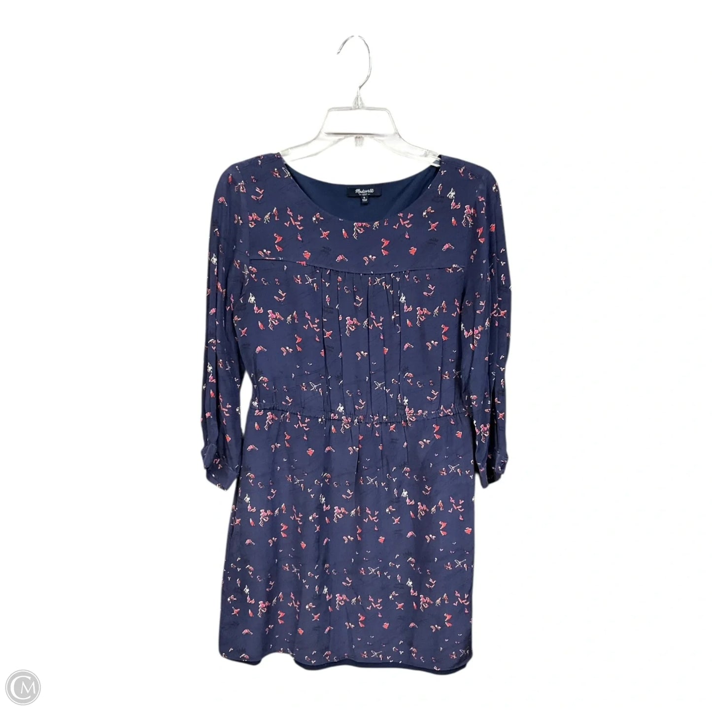 Dress Casual Short By Madewell In Blue & Pink, Size: S