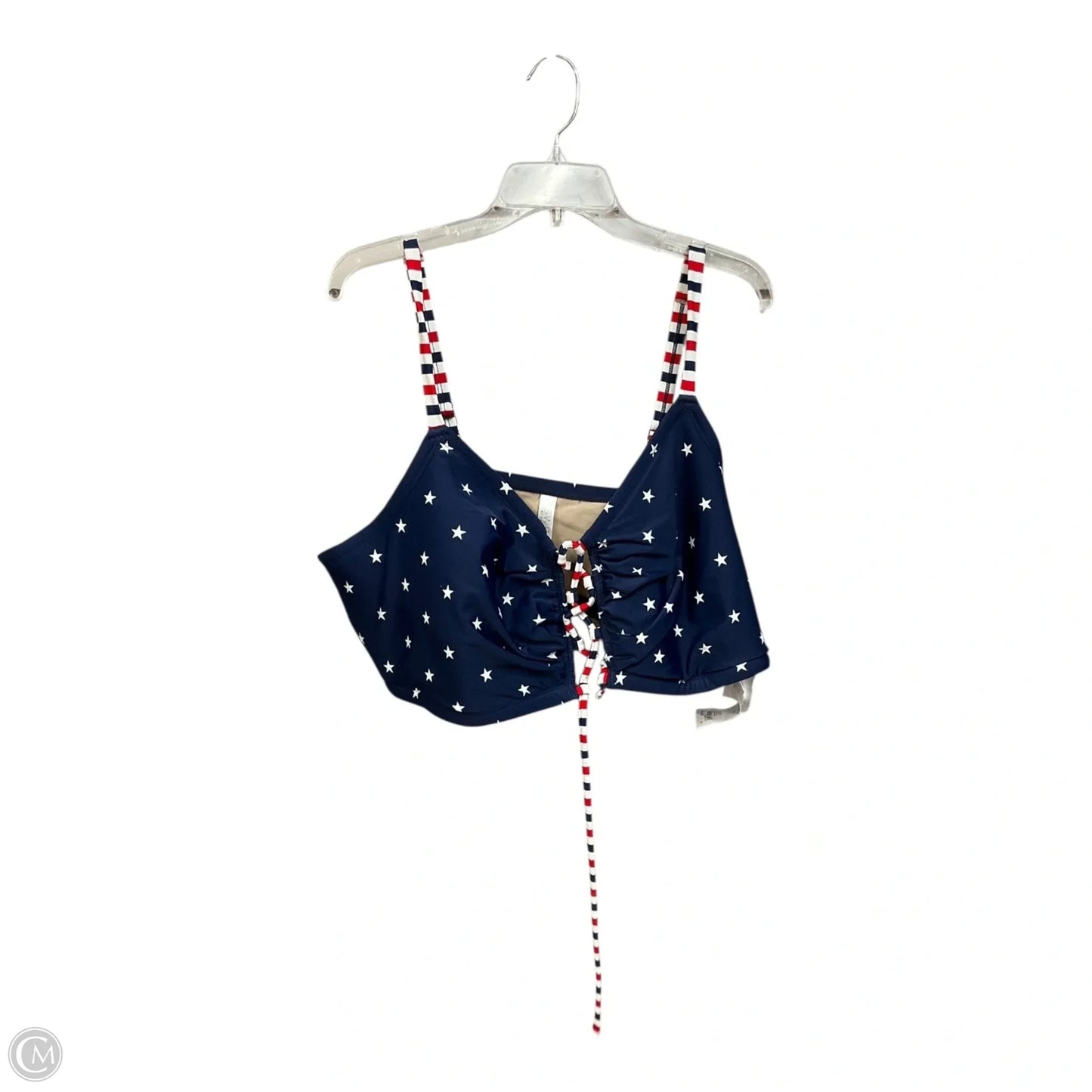 Swimsuit Top By Cacique In Blue & Red, Size: 4x