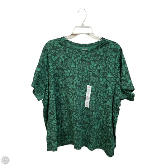 Top Short Sleeve By Old Navy In Green, Size: 3x