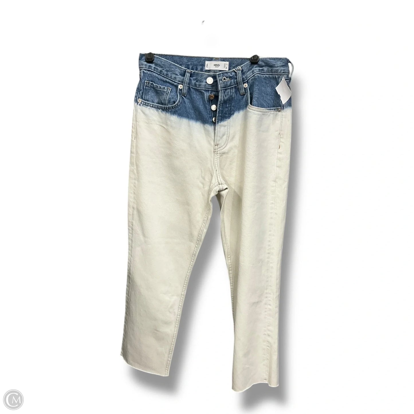 Jeans Wide Leg By Mng In Blue Denim, Size: 10