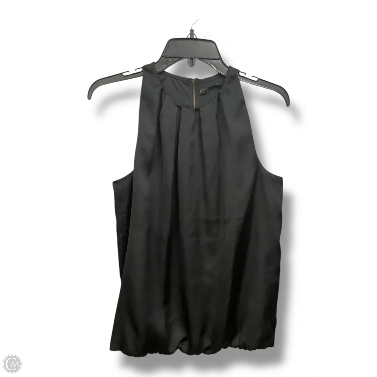 Top Sleeveless By Zara In Black, Size: M