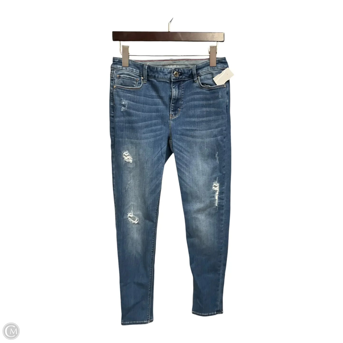 Jeans Skinny By White House Black Market In Blue Denim, Size: 4