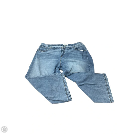 Jeans Wide Leg By Lane Bryant In Blue Denim, Size: 24